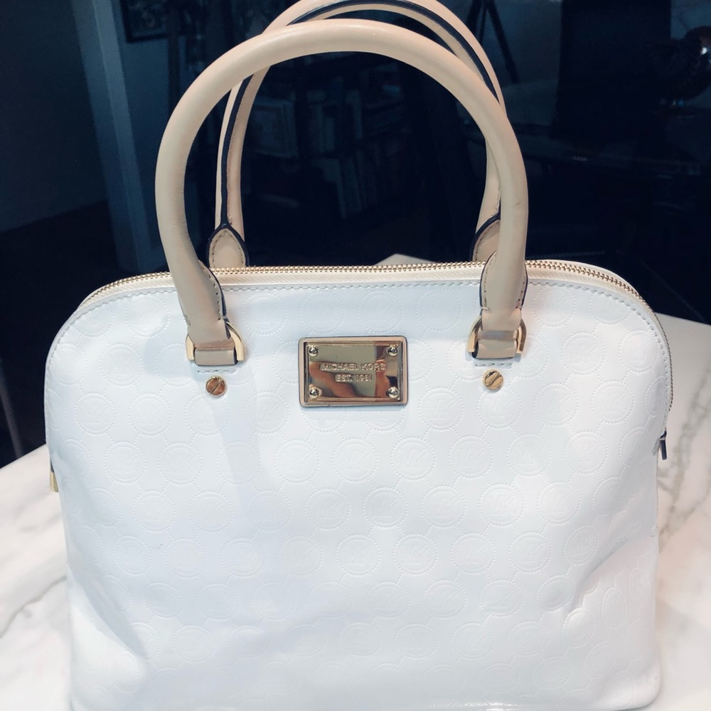 Michael Kors white patent leather!  BEAUTIFUL    final!